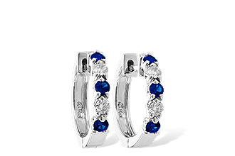 A055-57748: EARRINGS .33 SAPP .52 TGW