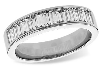 A329-18702: LDS DIA WED RG .70 TW BAGUETTES