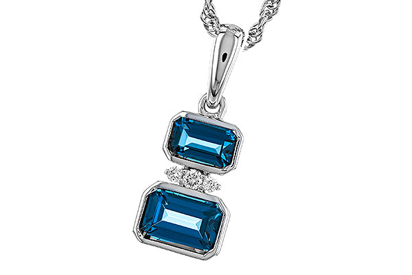 A329-20511: NECK .95 TW LONDON BLUE TOPAZ .98 TGW