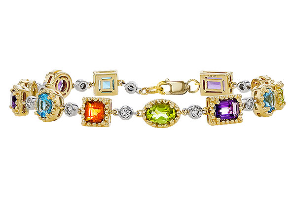 A329-26857: BRACELET 4.63 SEMI-PREC (AMY,BT,CIT,PER) 5.05 TGW