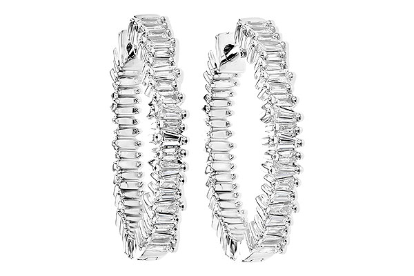 B327-42320: EARR .35 CTS TW BAGUETTE DIAS