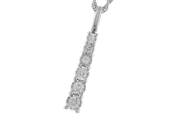 B328-35920: NECKLACE .25 TW