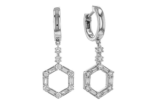 B329-19566: EARRINGS .23 BAG .60 TW