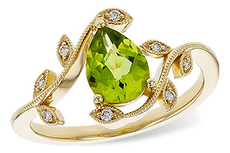 B329-20520: LDS RG 1.16 PERIDOT 1.22 TGW (8x6MM PER)
