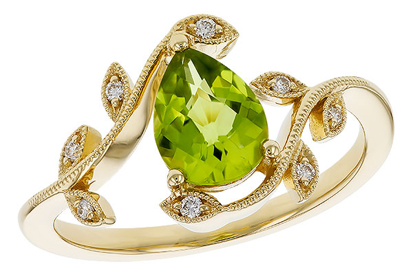 B329-20520: LDS RG 1.16 PERIDOT 1.22 TGW (8x6MM PER)