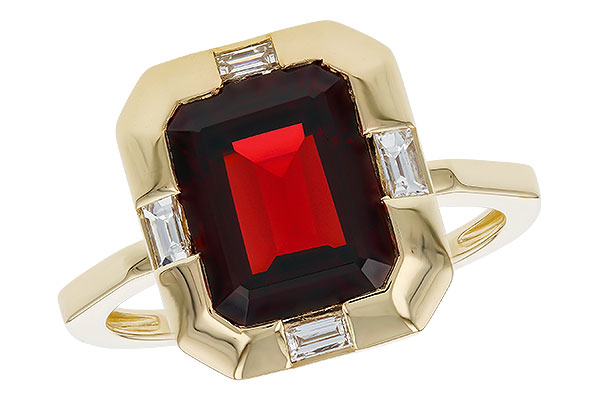 B329-22329: LDS RG 3.65 GARNET 3.82 TGW (10x8MM GAR)