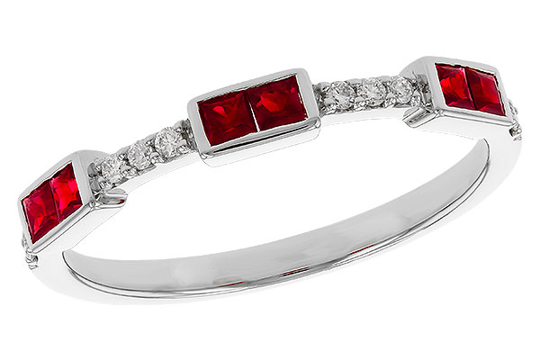 B329-23184: LDS WED RG .34 RUBY .41 TGW