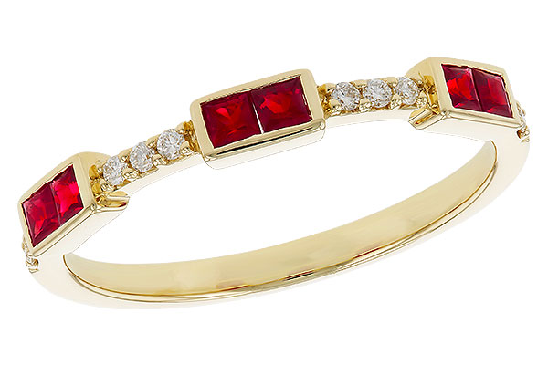 B329-23184: LDS WED RG .34 RUBY .41 TGW