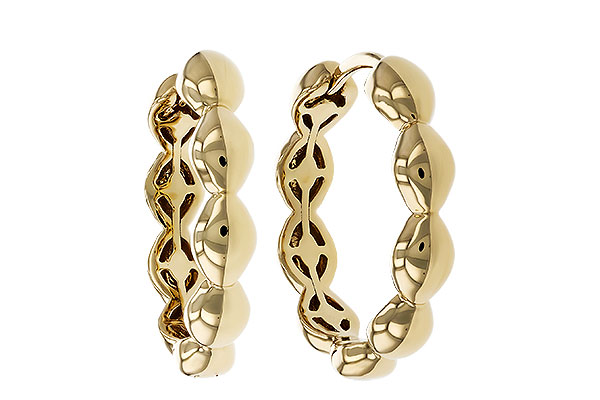 B329-24175: GOLD EARRINGS (18MM)