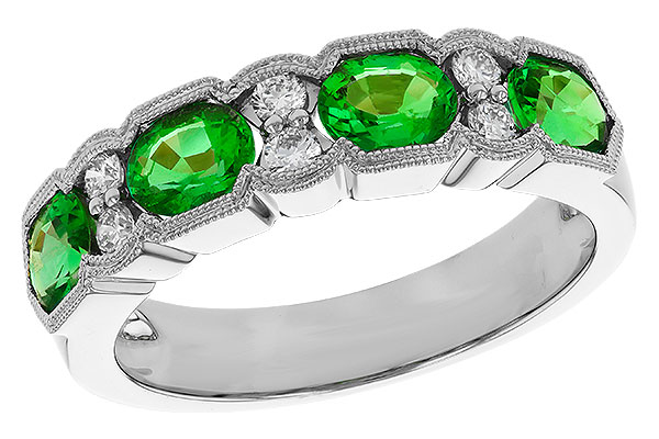 B329-25975: LDS WED RG 1.20 EMERALD 1.38 TGW (5x4MM EMER)