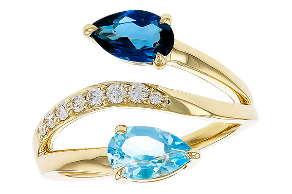B330-09575: LDS RG 3.56 TW BLUE TOPAZ 3.70 TGW (8x5MM BT)