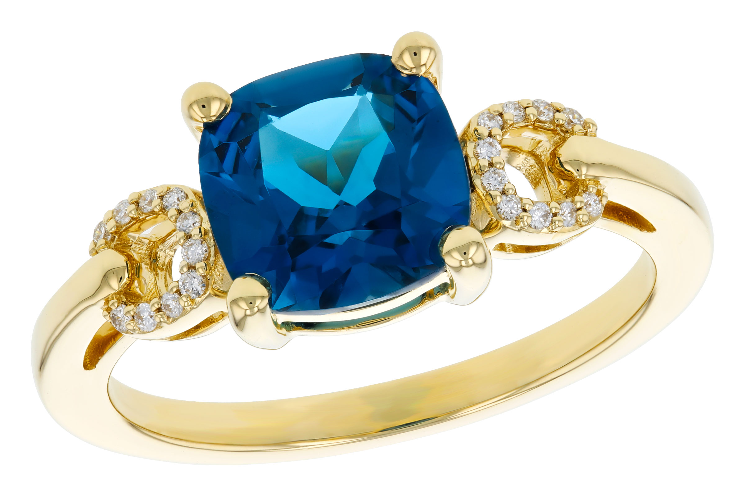B330-11402: LDS RG 2.16 LONDON BLUE TOPAZ 2.21 TGW (8MM LBT)