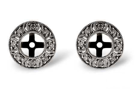 C054-72284: EARRING JACKETS .12 TW (FOR 0.50-1.00 CT TW STUDS)