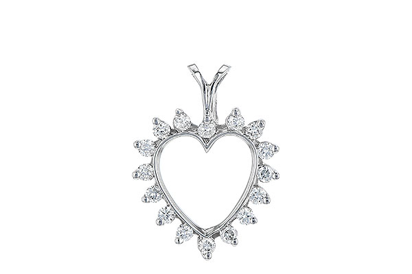 C061-03257: HEART PENDANT .23 TW