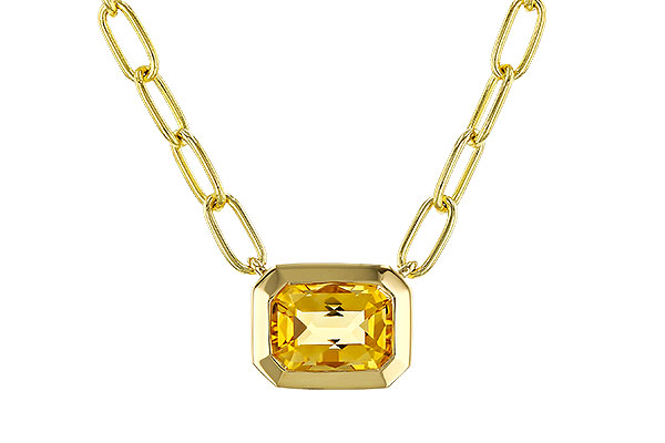 C329-24157: NECKLACE .86 CITRINE (18")