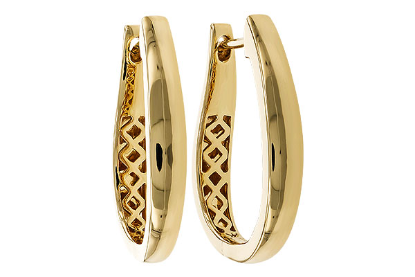 C329-24166: GOLD EARRINGS (22MM)