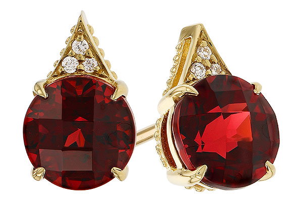 C329-25020: EARR 2.08 TW GARNET 2.10 TGW (6MM RD)