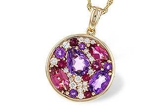 C329-25084: NECK 1.83 TW SEMI-PRECIOUS (P.TOUR, AMY) 2.00 TGW