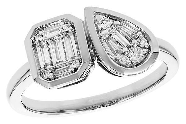 C329-25975: LDS DIA RG .17 TW BAGUETTE .25 TW