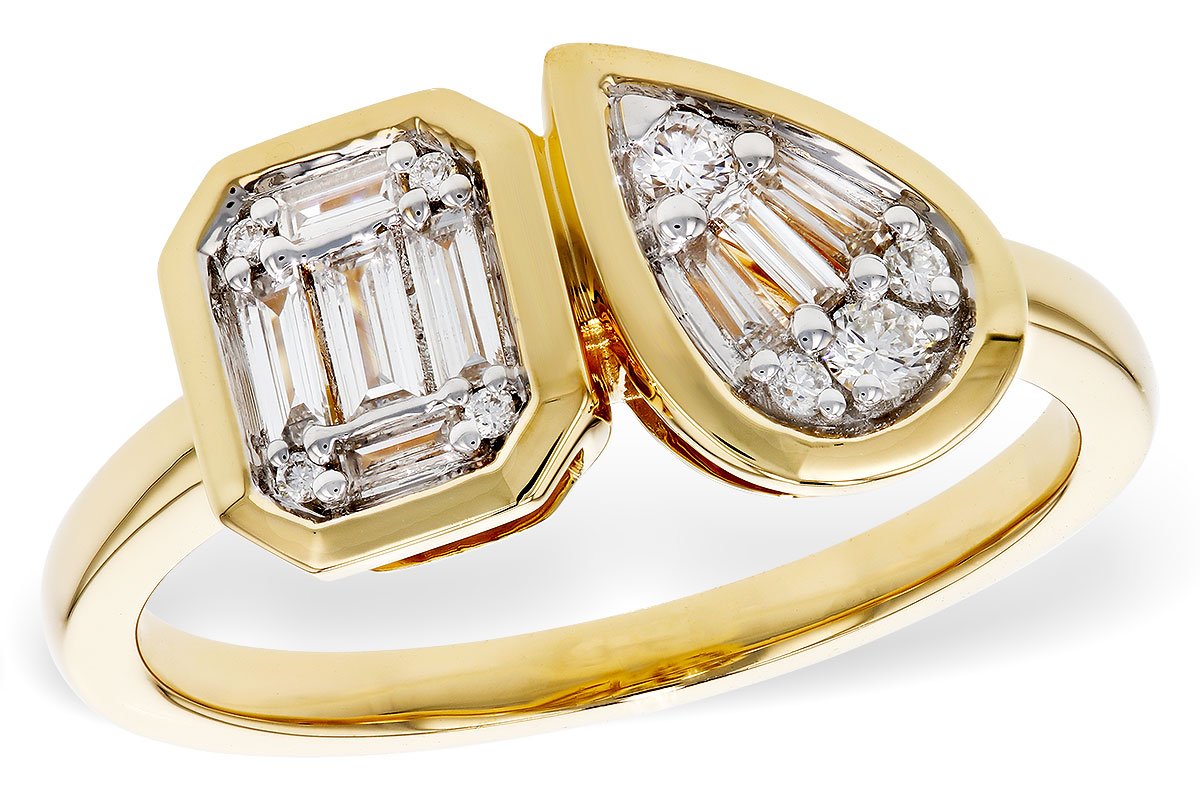C329-25975: LDS DIA RG .17 TW BAGUETTE .25 TW