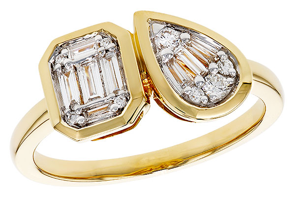 C329-25975: LDS DIA RG .17 TW BAGUETTE .25 TW
