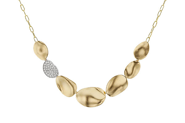 D329-19620: NECKLACE .38 TW (18")