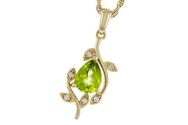 D329-21402: NECKLACE 1.16 PERIDOT 1.21 TGW (8x6MM PER)