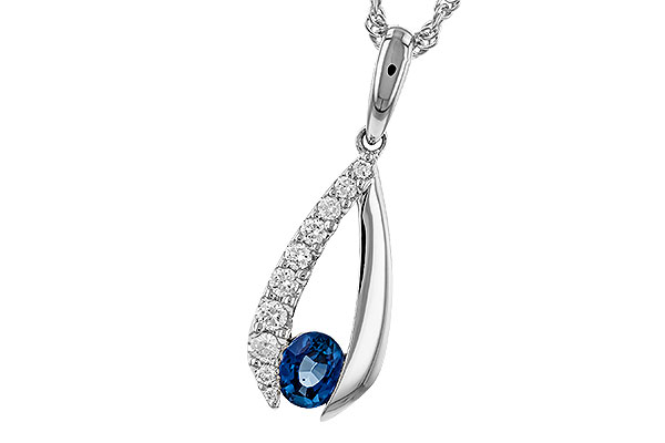 D329-24093: NECKLACE .38 SAPP .54 TGW (5x4 SAPP)
