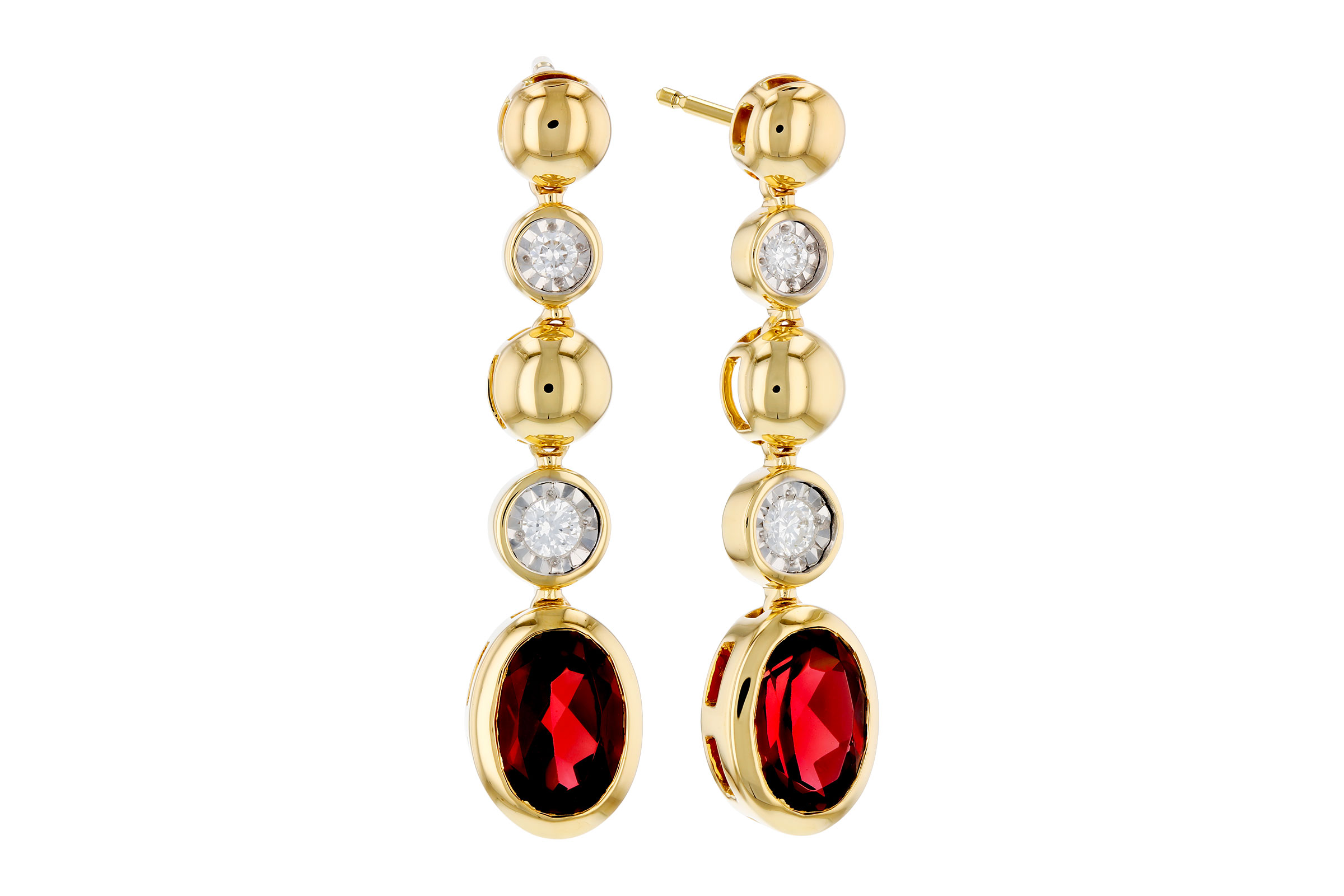 D330-10520: EARRINGS 1.76 TW GARNET 1.86 TGW