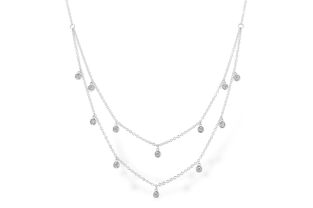 E328-28711: NECKLACE .22 TW (18 INCHES)
