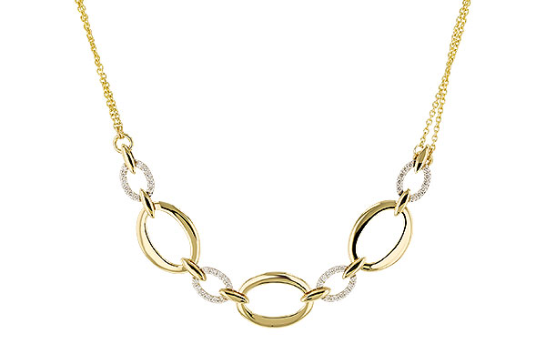 E329-19556: NECKLACE .50 TW (18")