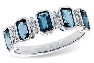 E329-21393: LDS RG 1.46 TW LONDON BLUE TOPAZ 1.58 TGW