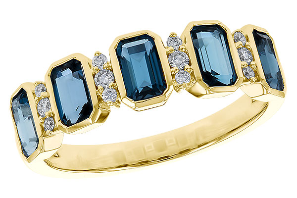 E329-21393: LDS RG 1.46 TW LONDON BLUE TOPAZ 1.58 TGW