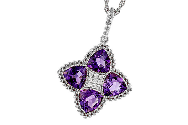E329-23184: NECKLACE 2.22 AMETHYST 2.28 TGW