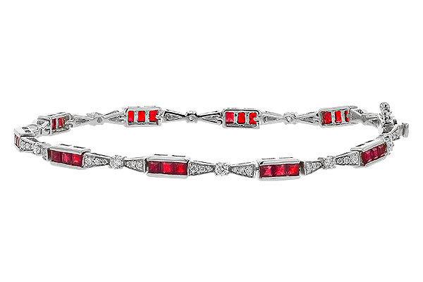 E329-24129: BRACELET 2.05 RUBY 2.70 TGW (7")