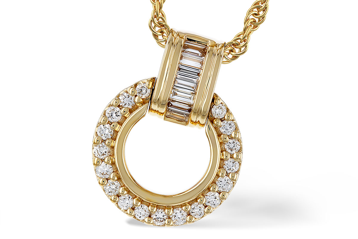 E329-26902: NECKLACE .12 BAG .33 TW