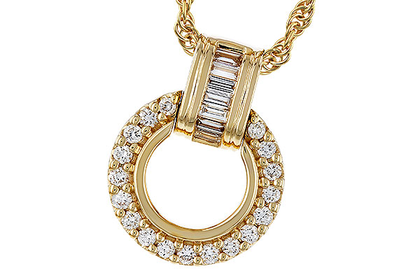 E329-26902: NECKLACE .12 BAG .33 TW