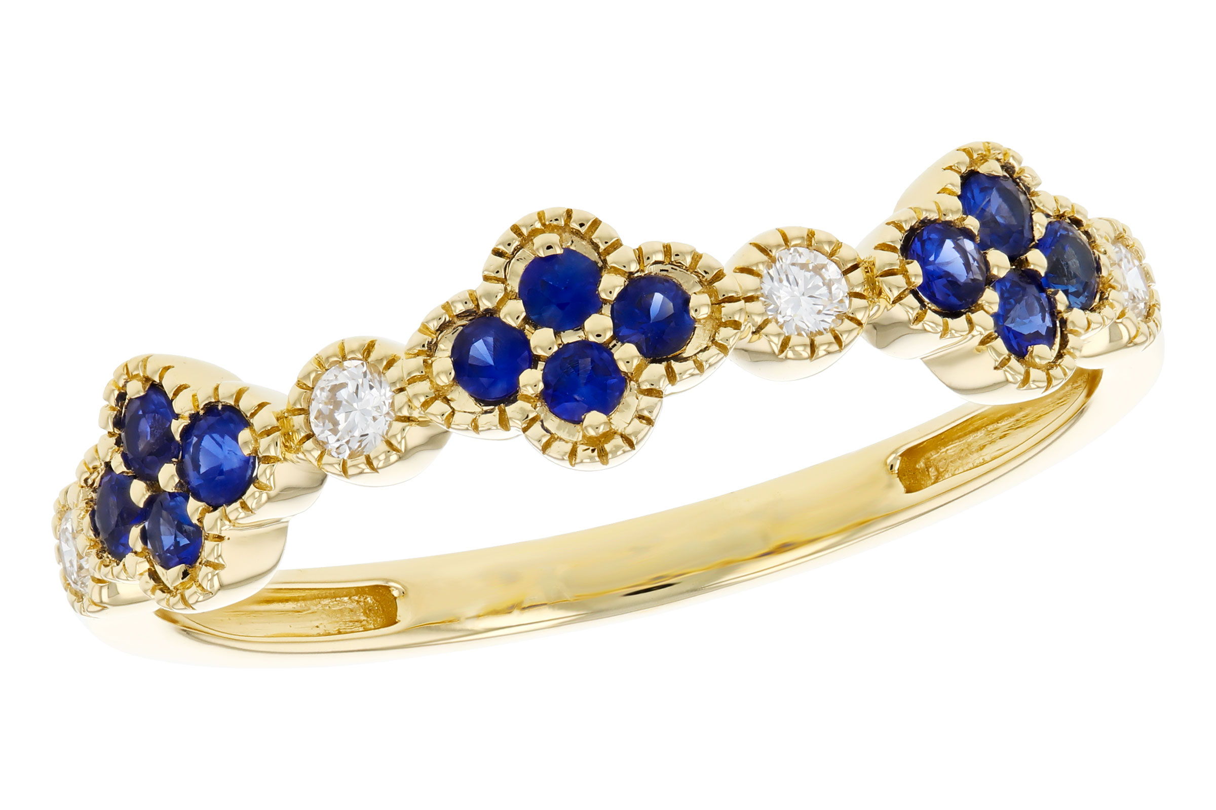 E330-12293: LDS WED RG .23 TW SAPPHIRE .31 TGW