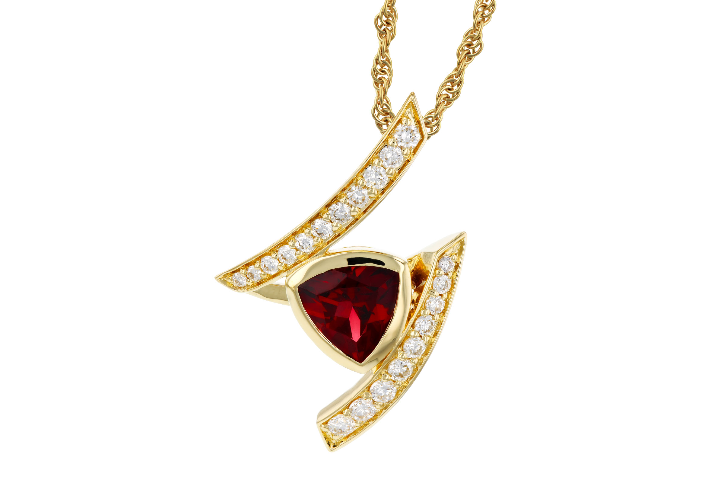 E330-12320: NECKLACE .84 GARNET 1.03 TGW (6MM GAR)