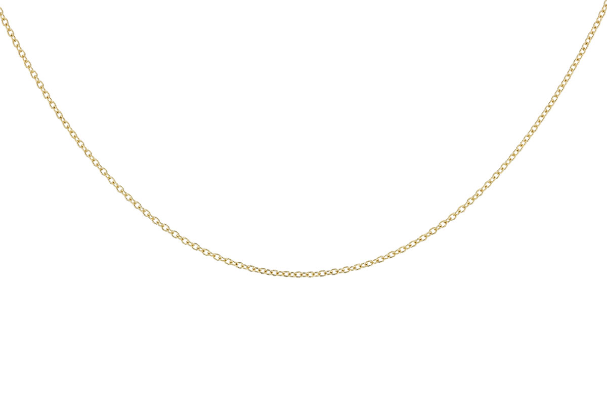 F328-34120: CABLE CHAIN (18IN, 1.3MM, 14KT, LOBSTER CLASP)