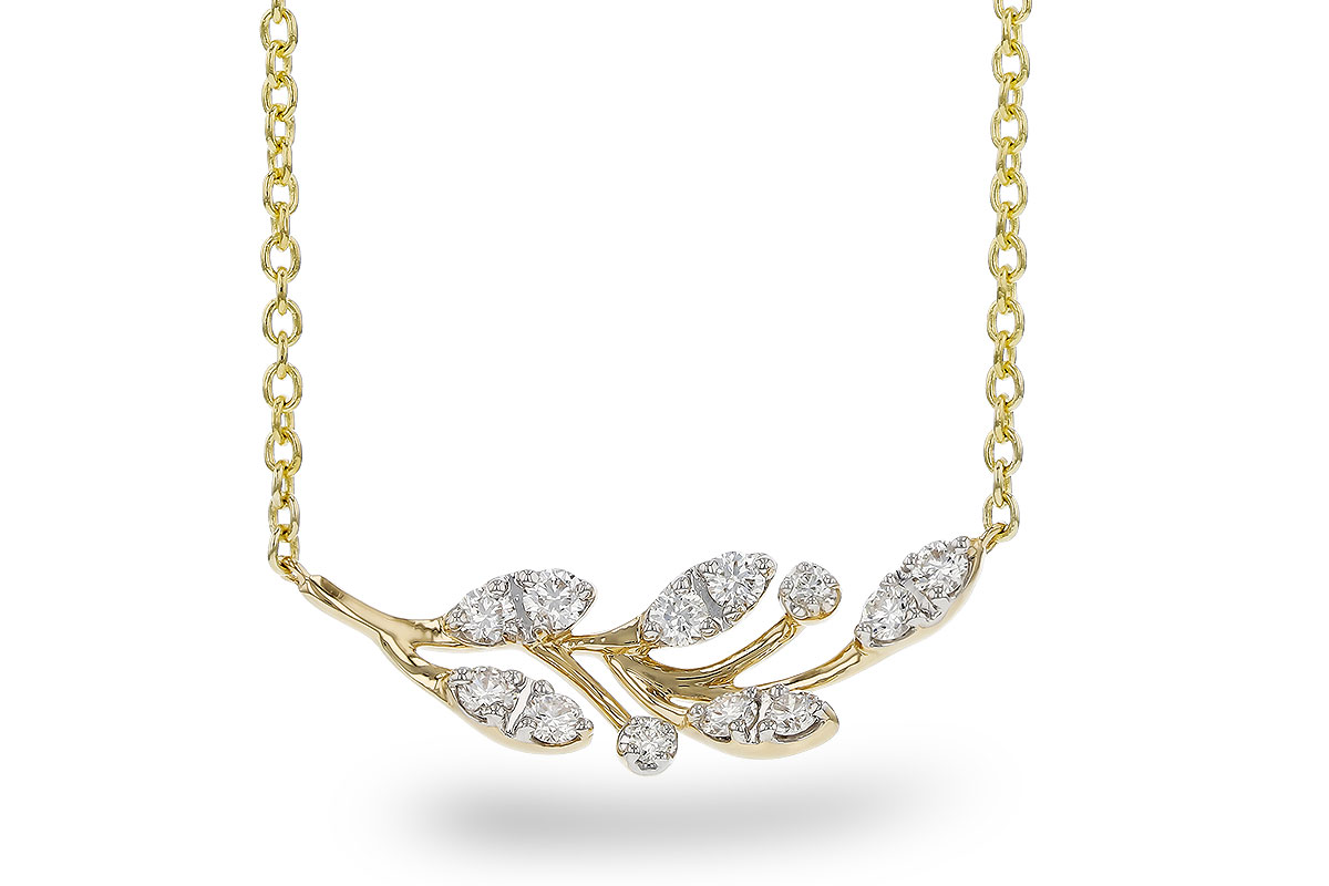 F329-21365: NECKLACE .32 TW (18")
