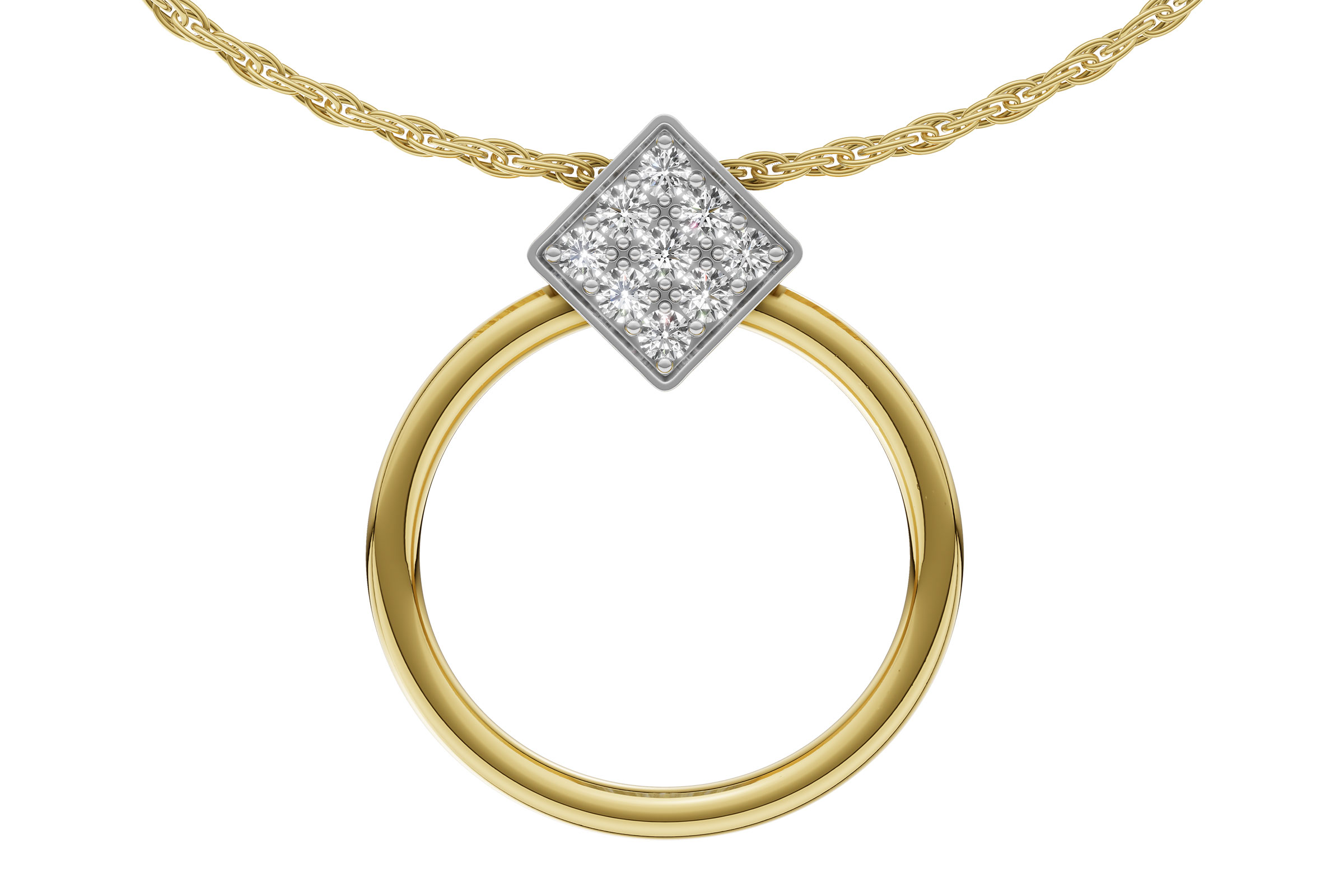 F330-10484: NECKLACE .25 TW