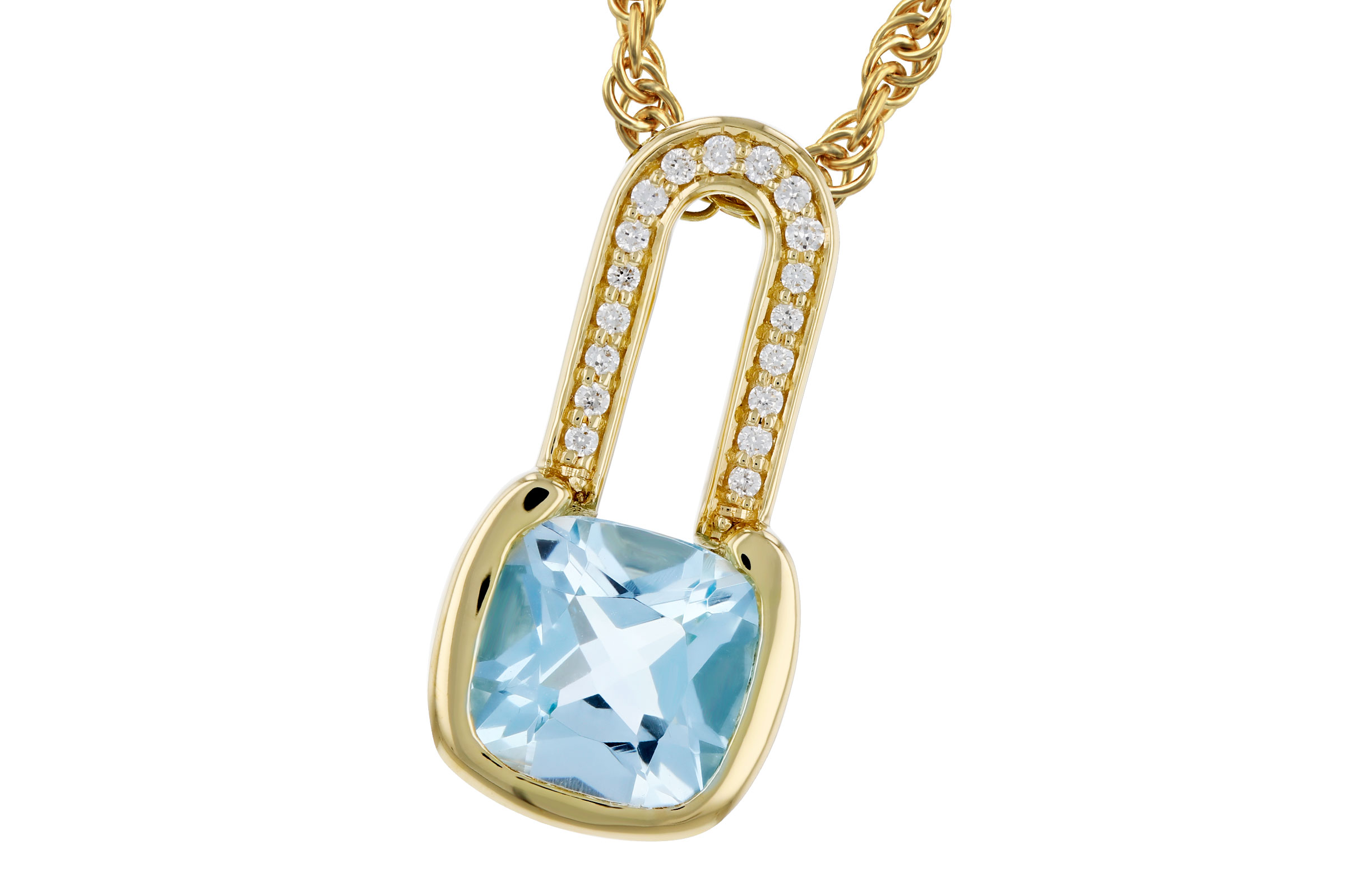 F330-12284: NECKLACE .91 SKY BLUE TOPAZ .95 TGW (6MM BT)
