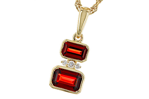 G329-20511: NECK .98 TW GARNET 1.01 TGW