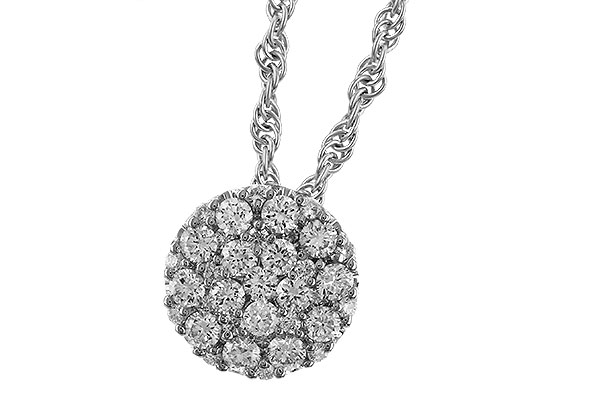 G329-21365: NECKLACE .25 TW