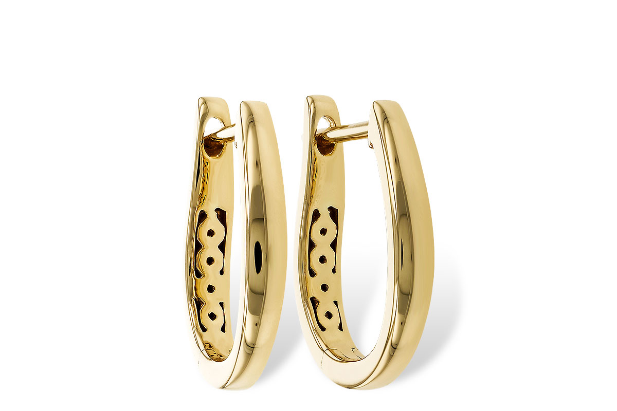 G329-24156: GOLD EARRINGS (15MM)