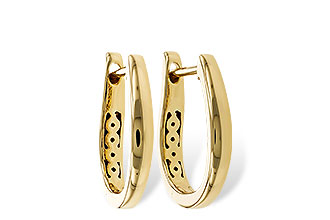 G329-24156: GOLD EARRINGS (15MM)