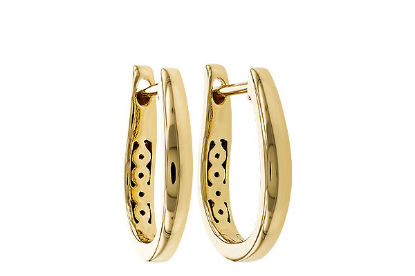 G329-24156: GOLD EARRINGS (15MM)
