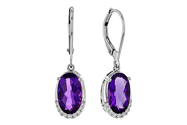 G329-25993: EARRINGS 2.70 TW AMETHYST 2.78 TGW (10x6MM OV)