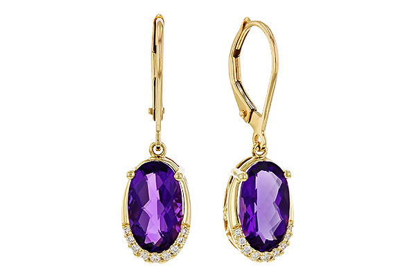 G329-25993: EARRINGS 2.70 TW AMETHYST 2.78 TGW (10x6MM OV)